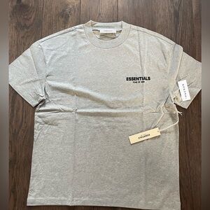 Essentials FOG fear of god dark oatmeal tee shirt